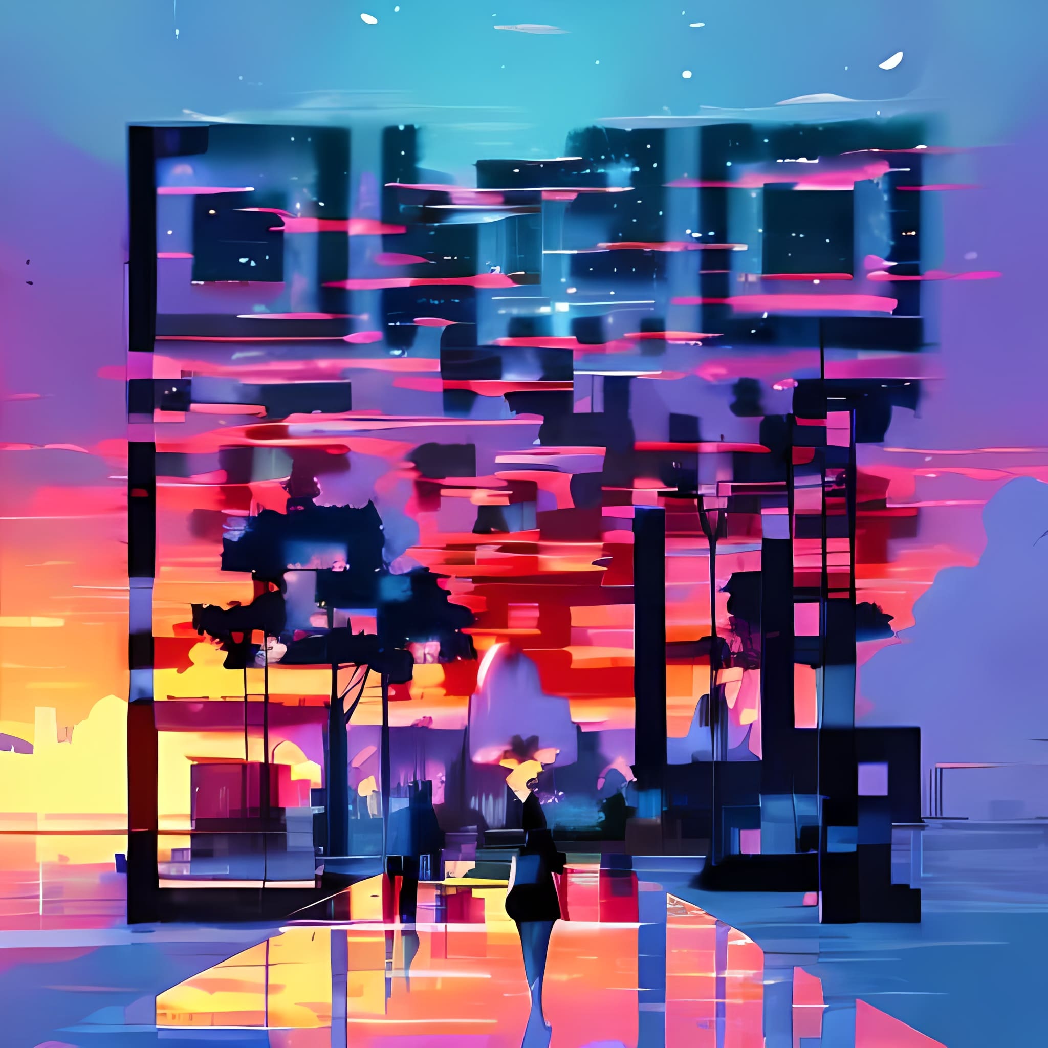 Good-looking AI QR code that is not scannable (example 1)